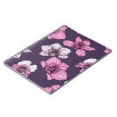 Rosa Orchideen-Blume Notizblock (Linke Seite)