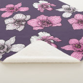 Rosa Orchideen-Blume Sherpadecke (3/4)