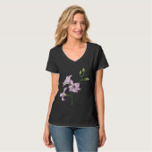 Rosa Orchideen-Blume T-Shirt (Vorderseite Vollansicht)