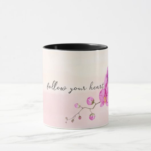 Rosa Orchideen-Blume Tasse (Zentrum)