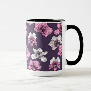 Rosa Orchideen-Blume Tasse