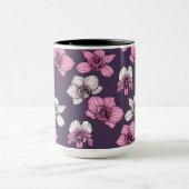 Rosa Orchideen-Blume Tasse (Zentrum)
