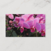 Rosa Orchideen-Blume Visitenkarte (Rückseite)