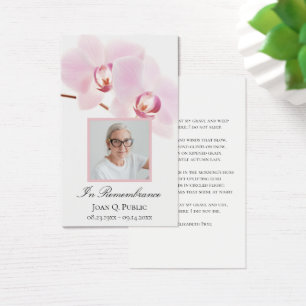 Rosa Orchideen Blume Weißes Beerdigungsgebet