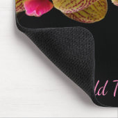 Rosa Orchideen-Blumen-Mausunterlage Mousepad (Ecke)