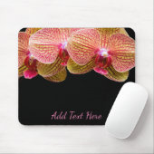 Rosa Orchideen-Blumen-Mausunterlage Mousepad (Mit Mouse)
