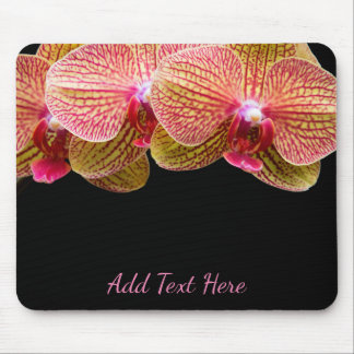 Rosa Orchideen-Blumen-Mausunterlage Mousepad
