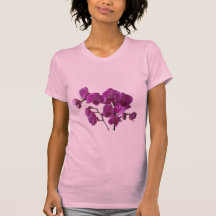 Rosa Orchideen-Blumen-T - Shirt