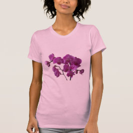 Rosa Orchideen-Blumen-T - Shirt
