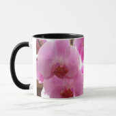 Rosa Orchideen-Blumen Tasse (Links)
