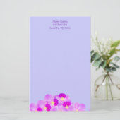 Rosa Orchideen-Blumenstrauß Briefpapier (Stehend Vorderseite)