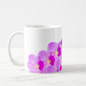 Rosa Orchideen-Blumenstrauß Kaffeetasse (Links)