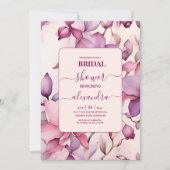 Rosa Orchideen Brautparty Einladung (Vorderseite)