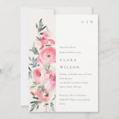 Rosa Orchideen Brautparty Einladung (Vorderseite)