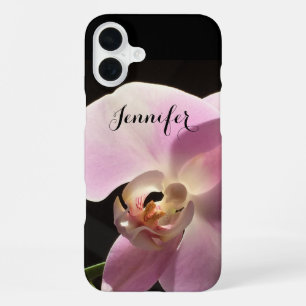 Rosa Orchideen-Etuis Handy-Hülle iPhone Floral 16 Plus Hülle