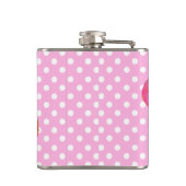 Rosa Orchideen Flachmann (Rückseite)