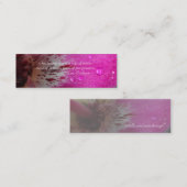 Rosa Orchideen-Garten-Redewendungens-Lesezeichen Mini Visitenkarte (Vorne/Hinten)