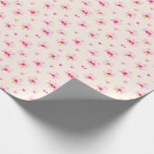 Rosa Orchideen Geschenkpapier (Ecke)