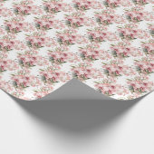 Rosa Orchideen Geschenkpapier (Ecke)