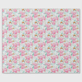 Rosa Orchideen. Geschenkpapier (Flach)