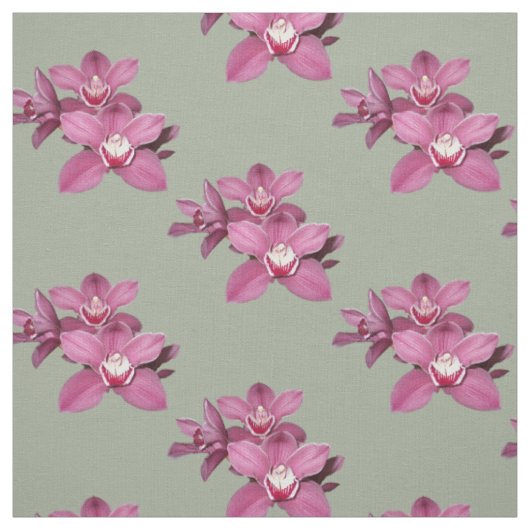 Rosa Orchideen-Gewebe Stoff (Muster)
