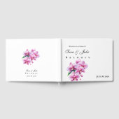 Rosa Orchideen-Hochzeit Gästebuch (Voll)