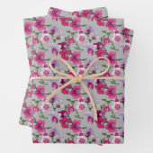 Rosa Orchideen im Blut Geschenkpapier Set (Beispiel)