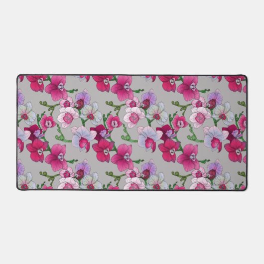 Rosa Orchideen im Blut Schreibtischunterlage (Vorderseite)