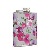 Rosa Orchideen in der Blüte Flachmann (Rechts)