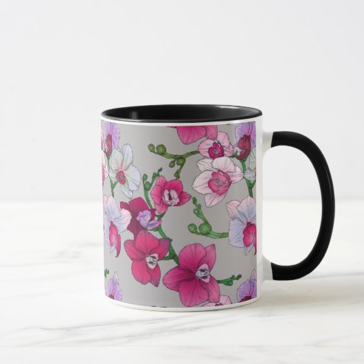 Rosa Orchideen in der Blüte Tasse (Rechts)
