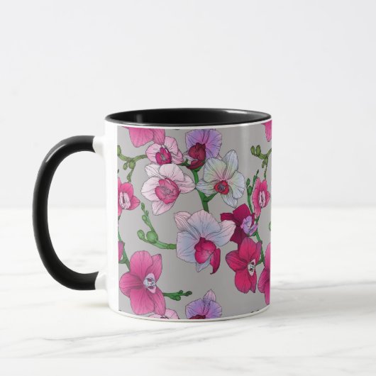 Rosa Orchideen in der Blüte Tasse (Links)