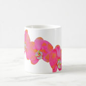 Rosa Orchideen in tropischer Blüte Kaffeetasse (Mittel)