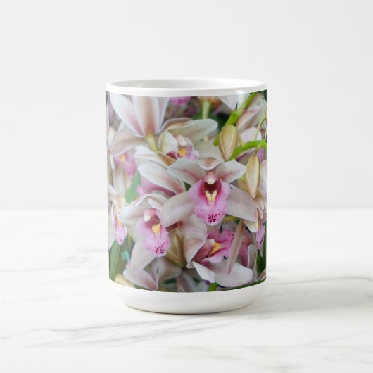 Rosa Orchideen Kaffeetasse (Mittel)