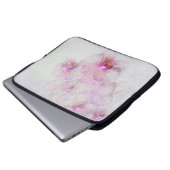 Rosa Orchideen Laptopschutzhülle (Vorne Knopf)