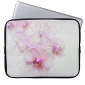 Rosa Orchideen Laptopschutzhülle (Vorderseite)