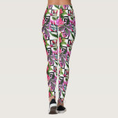 Rosa Orchideen Leggings (Rückseite)