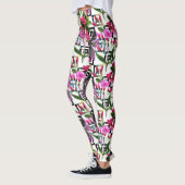 Rosa Orchideen Leggings (Links)