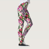 Rosa Orchideen Leggings (Rechts)