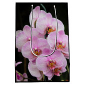 Rosa Orchideen Mittlere Geschenktüte (Rückseite)