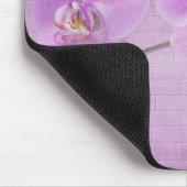 Rosa Orchideen Mousepad (Ecke)