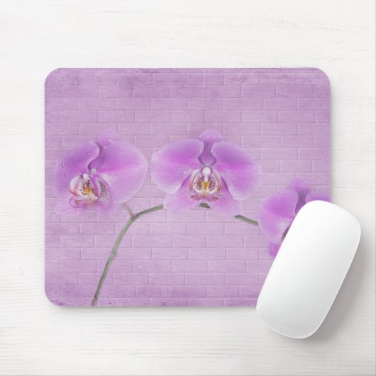 Rosa Orchideen Mousepad (Mit Mouse)