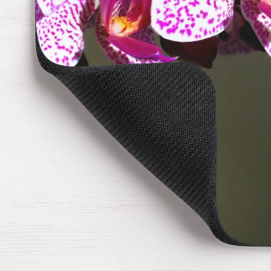 Rosa Orchideen Mousepad (Ecke)