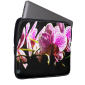 Rosa Orchideen Rosa tropische Blüten Laptopschutzhülle (Vorne Rechts)