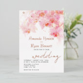 Rosa Orchideen Rose Blumenzwiebeln Folieneinladung (Stehend vorne)