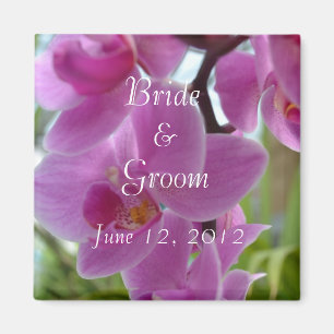 Rosa Orchideen-Save the Date Magnet