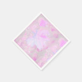Rosa Orchideen Serviette (Ecke)