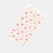 Rosa Orchideen Serviette (Ecke)