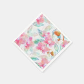 Rosa Orchideen. Serviette (Ecke)