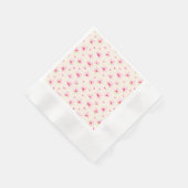 Rosa Orchideen Serviette (Ecke)