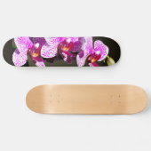 Rosa Orchideen Skateboard (Horizontal)
